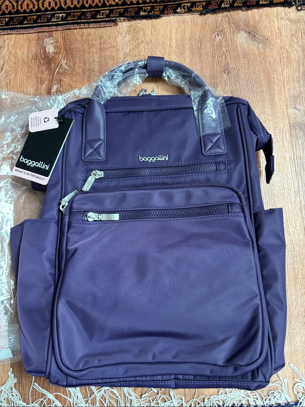 Baggallini Purple Men's Backpack Tote
